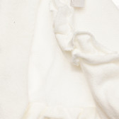 Памучна жилетка с къдрички за бебе, бяла Chicco 325661 4