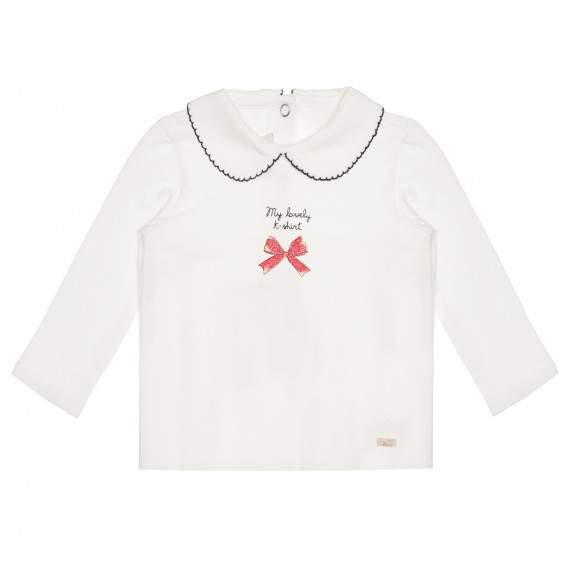 Памучна блуза с яка MY LOVELY T-SHIRT за бебе Chicco 325812 