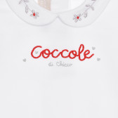 Памучна блуза с яка COCOLE, бяла за бебе Chicco 325848 2