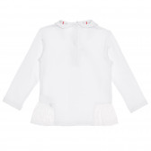 Памучна блуза с яка COCOLE, бяла за бебе Chicco 325850 4
