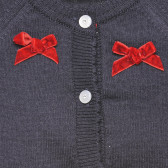 Памучна жилетка с червени панделки за бебе Chicco 325955 2