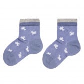 Памучни сини чорапи на самолети за бебе Chicco 326116 