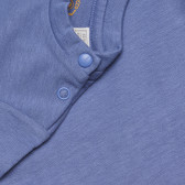 Памучна тениска с надпис, син цвят Chicco 326124 3
