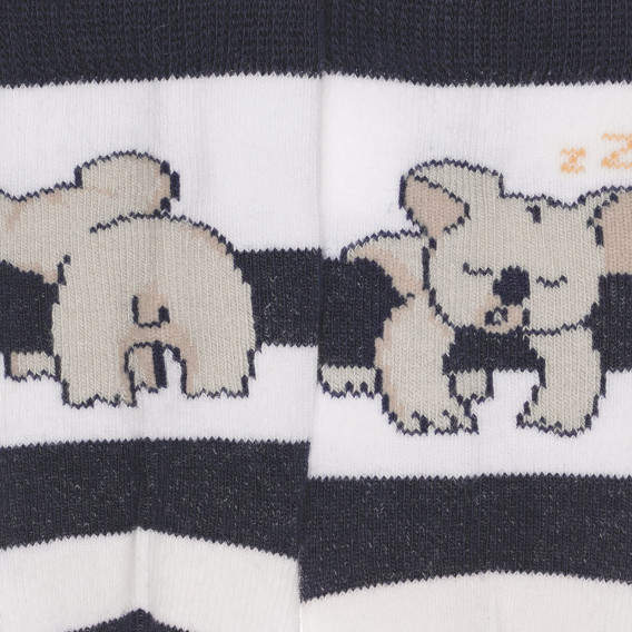 Памучни раирани чорапи с коала за бебе Chicco 326274 2