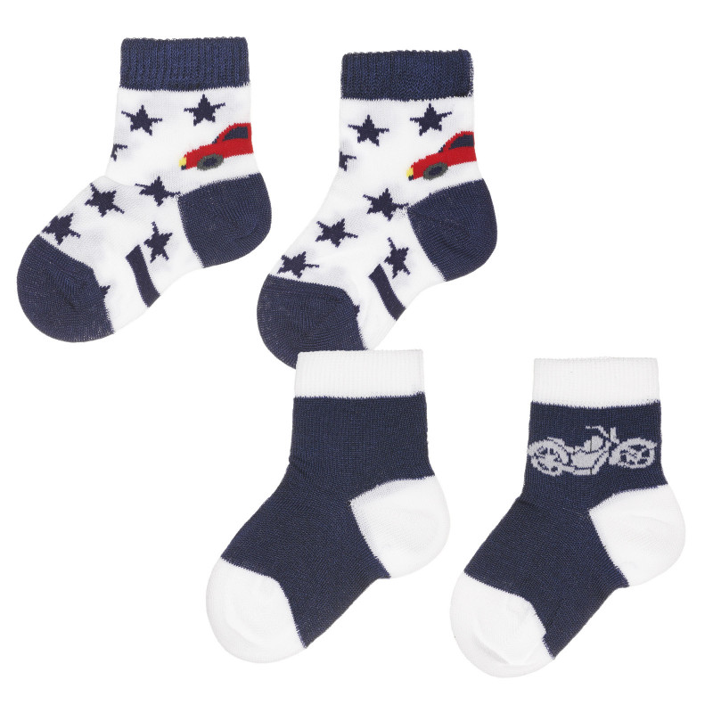 Памучен комплект от два броя чорапи на звезди за бебе  326293