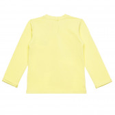 Памучна блуза с апликация за бебе, жълта Chicco 326345 4