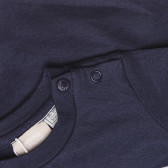 Памучна блуза с апликация на мишле за бебе, синя Chicco 326666 2