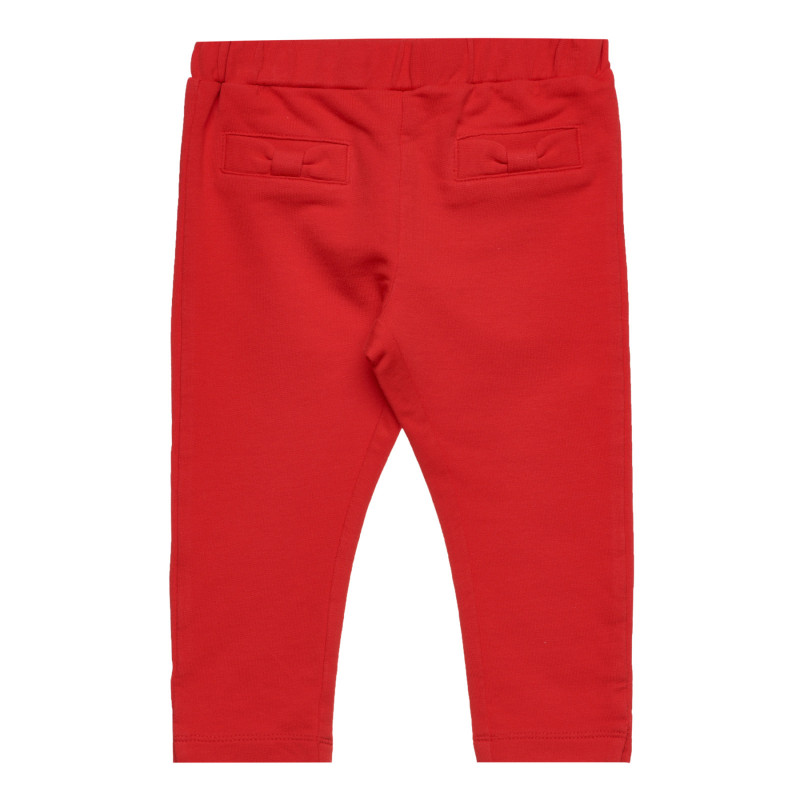 Спортен панталон с акцент на задните джобчета, червен  326864