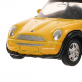 Количка Mini Cooper 2001, жълта Goki 327886 2