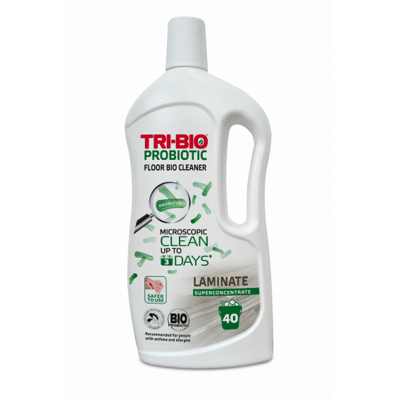 TRI-BIO Пробиотичен еко почистващ препарат за ламиниран под, 840 мл., 40 дози Tri-Bio 327940 4