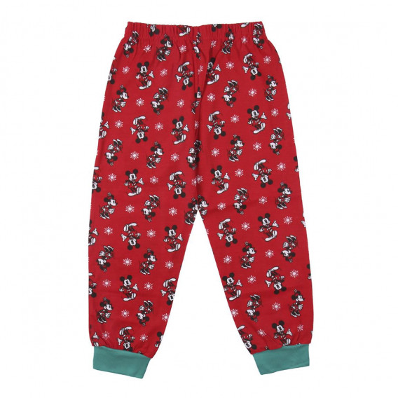 Памучна пижама с принт Minnie Mouse, червена Minnie Mouse 327976 5