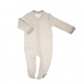 Плетен гащеризон с дълъг ръкав и копчета за бебе, сив Chicco 32853 2