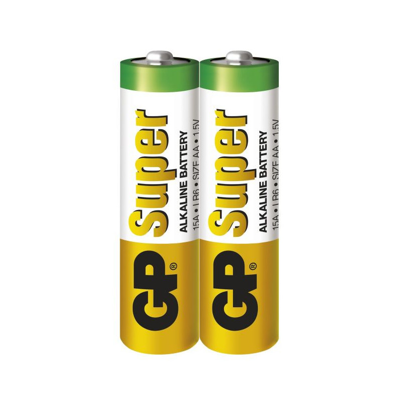 Алкални батери GP Super, AA, 1,5V, 2 бр.  3291