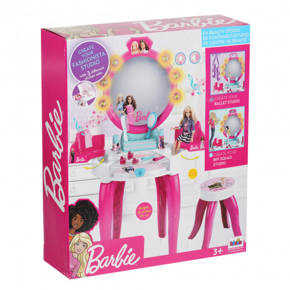 Студио за красота Барби със светлина и звук, табуретка и аксесоари Barbie 329228 8