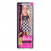 Кукла Barbie Fashionistas с пола на черни точки Barbie 329524 