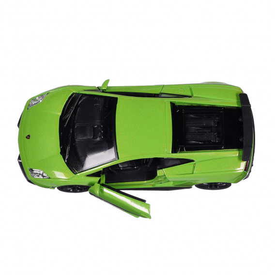 Метална количка 1:32, Lamborghini Gallardo LP 570-4, зелена RMZ City 329605 5