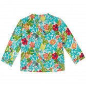 Памучна блуза с флорален принт за момиче Boboli 329686 4