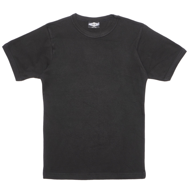 Памучна тениска черна за момче  329693