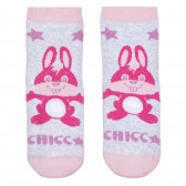 Чорапи със зайче, розови Chicco 329744 