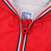 Тънко яке тип ветровка с цветен кант, червено Chicco 329764 2