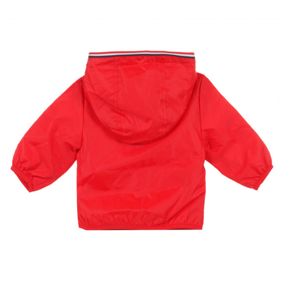 Тънко яке тип ветровка с цветен кант, червено Chicco 329766 4