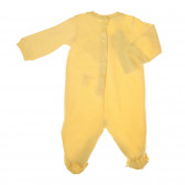 Плюшен гащеризон с весела апликация за бебе, жълт Chicco 32978 2