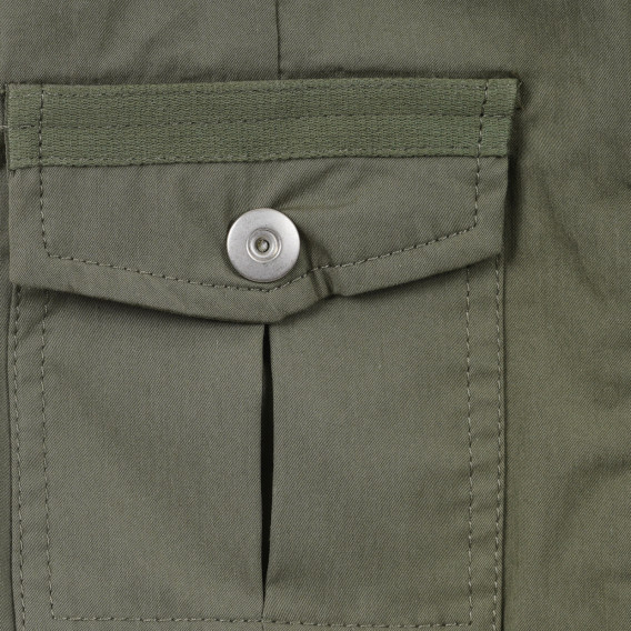 Тънко яке с четири джоба и надпис на качулката, зелено Chicco 330127 3