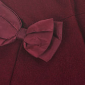 Вълнено палто с качулка и панделка, червено Chicco 330185 2