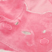 Плюшен гащеризон с предно закопчаване и апликация мече за бебе момиче , розов Chicco 33024 3