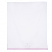 Спален комплект от 3 части в розово и бяло с щампа на зайчета Chicco 330502 4