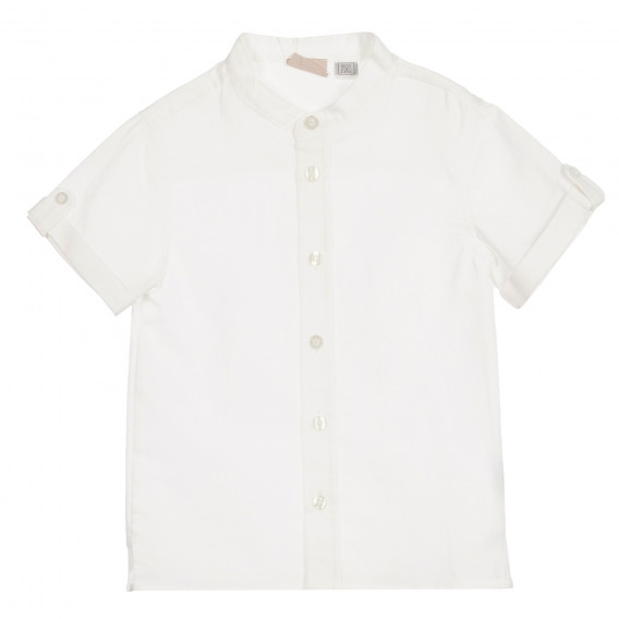 Комплект бяла риза без яка и кариран панталон Chicco 330741 2