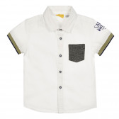 Спортно-елегантна риза с къс ръкав, щампа и джоб Chicco 330876 