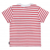 Тениска в червено и бяло райе с надпис Chicco 331074 4
