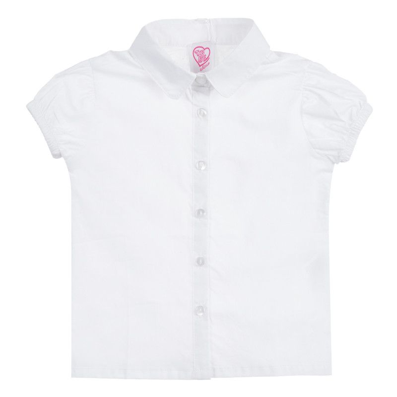 Риза с къс ръкав, бяла  331103