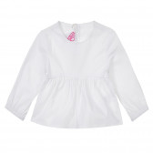 Блуза с дълъг ръкав за бебе, бяла Chicco 331175 