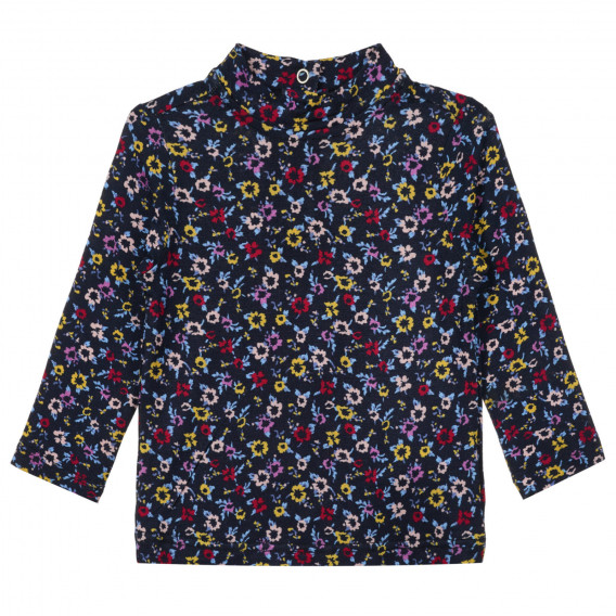 Блуза с поло яка и флорален принт Chicco 331183 