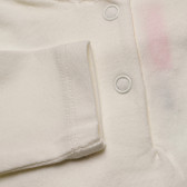 Блуза с къдрички около деколтето за момиче бяла Chicco 331569 4