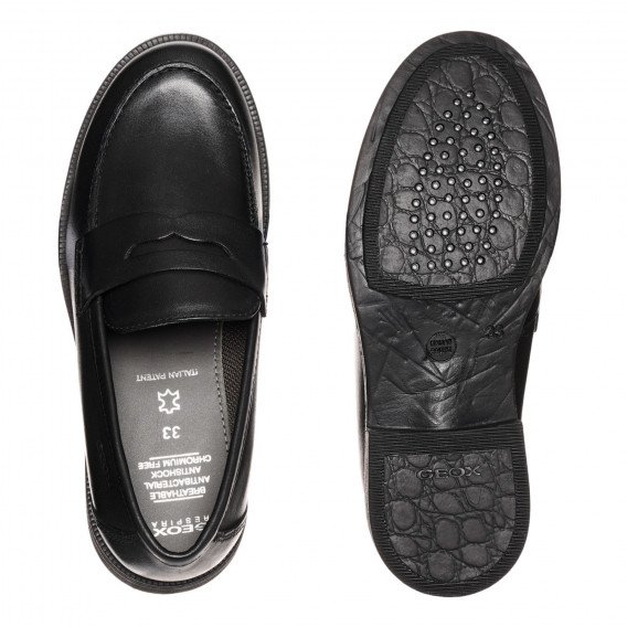 Елегантни кожени обувки, черни Geox 331884 3