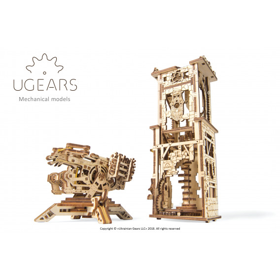 3D Механичен пъзел Кула с арбалет Ugears 3319 