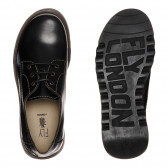 Кожени обувки с връзки, черни Fly London 332192 3