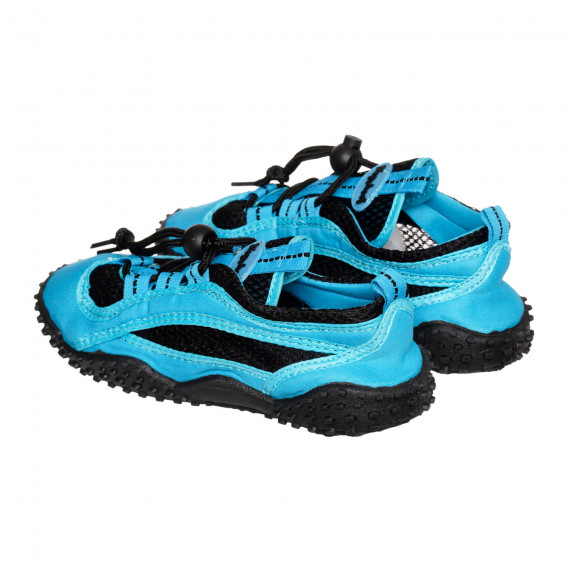 Аква обувки с черни акценти, сини Playshoes 332662 2