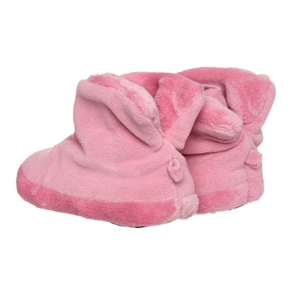 Плюшени пантофи тип буйки за бебе, розови Sterntaler 332773 2