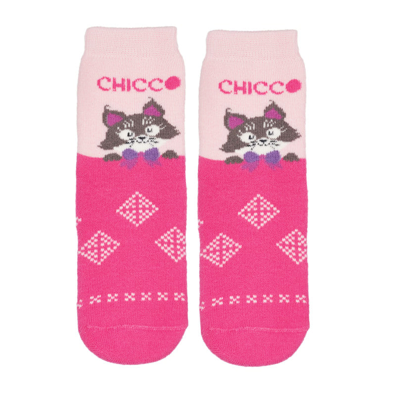 Чорапи за бебе за момиче, розов цвят  333389