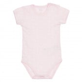 Памучен комплект от два броя бодита с къс ръкав за бебе, бяло и розово Chicco 333418 2