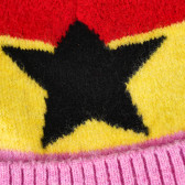 Плетена шапка със звезда, многоцветна Benetton 333487 2
