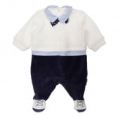Памучен гащеризон тип костюм за бебе, многоцветен Chicco 333535 