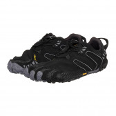Аква обувки с пръсти и сиви акценти, черни Vibram 333736 