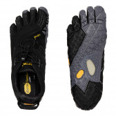 Аква обувки с пръсти и сиви акценти, черни Vibram 333737 3