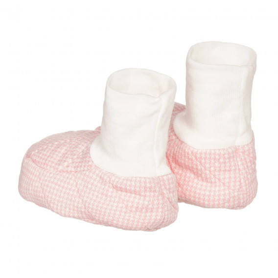 Комплект буйки тип чорап и лента за глава, розов Petit Bateau 334261 3