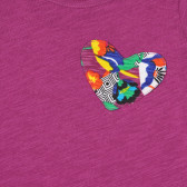 Памучна блуза с апликация сърце Benetton 334442 2